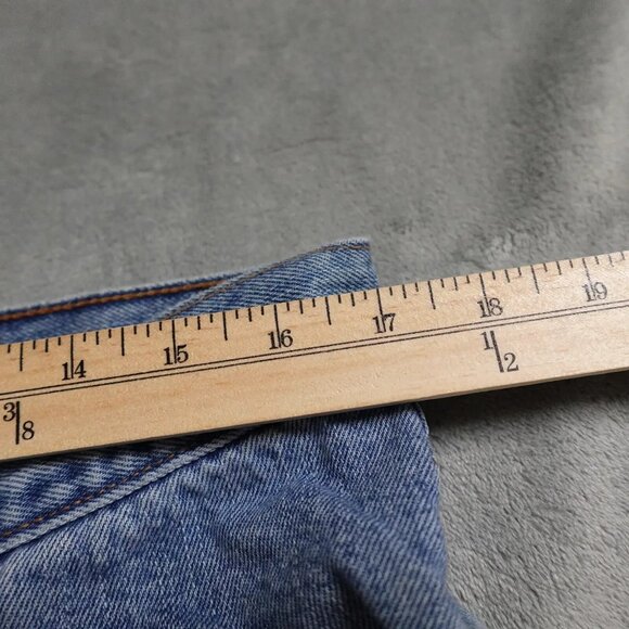 Vintage Levi's 505 Regular Fit Pants Men's 34X32 Blue Denim Straight Workwear - Picture 6 of 13